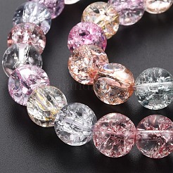 Crackle Glass Beads Strands&nbsp;GLAA-S192-B-009B