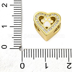 Rack Plating Brass Micro Pave Cubic Zirconia Beads with Enamel&nbsp;KK-Z081-06