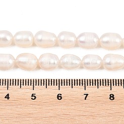Natural Cultured Freshwater Pearl Beads Strands&nbsp;PEAR-D003-01D-06