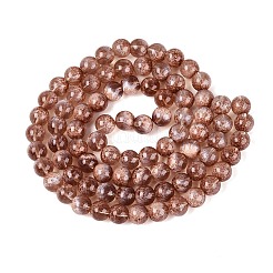 Transparent Half Spray Painted Glass Beads Strands&nbsp;LS-GLAA-Q110-02A-08