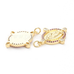 Brass Micro Pave Cubic Zirconia Pendants&nbsp;ZIRC-P200-09A-G
