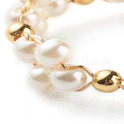 Glass Pearl Beads Finger Rings&nbsp;X1-RJEW-TA00005