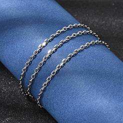 12Pcs 304 Stainless Steel Cable Chain Necklaces for Men Women&nbsp;NJEW-H093-21P-02