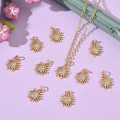 SHEGRACE Brass Micro Pave Cubic Zirconia Pendants&nbsp;XGRQ3D888-463G