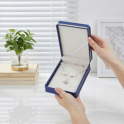 Imitation Leather Pure Color Flip-open Gift Boxes&nbsp;CON-WH0095-238B-03