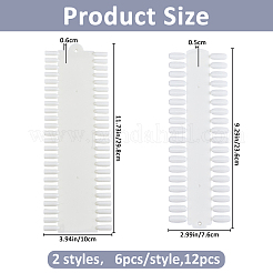 12Pcs 2 Styles Plastic 48 Nail Tips Display Board&nbsp;MRMJ-FH0001-63