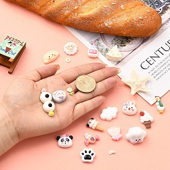 20Pcs 20 Styles Resin Cabochons&nbsp;CRES-YW0002-24