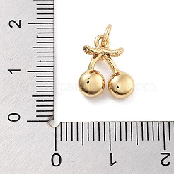 Rack Plating Brass Micro Pave Cubic Zirconia Pendants&nbsp;KK-Z071-85G-01