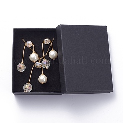 Pendant Necklaces and Ear Studs Jewelry Sets&nbsp;SJEW-JS01064-03