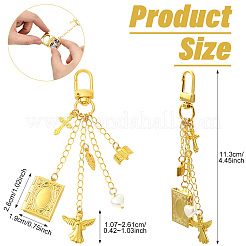 Brass Locket Pendant Decorations&nbsp;HJEW-YW00531