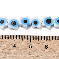 Handmade Evil Eye Lampwork Beads Strands&nbsp;LAMP-G166-02