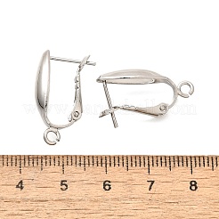 Brass Hoop Earring Finding&nbsp;KK-C087-10P