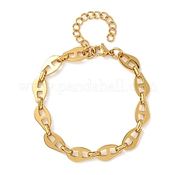 304 Stainless Steel Mariner Link Chains Bracelets for Women&nbsp;BJEW-F536-20G