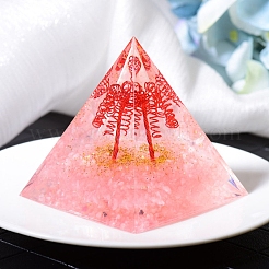 Orgonite Pyramid Resin Display Decorations&nbsp;PW-WG22430-01