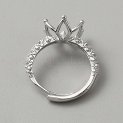 Adjustable Brass Ring Findings&nbsp;KK-WH0062-40P