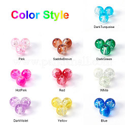 Baking Paint Crackle Glass Bead&nbsp;CCG-PH0002-8mm-02