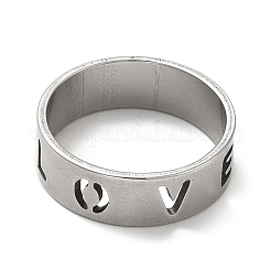 Non-Tarnish 201 Stainless Steel Finger Rings&nbsp;RJEW-G278-23P