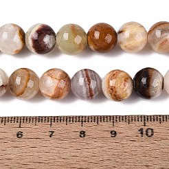 Natural Wood Lace Stone Wooden Jasper Beads Strands&nbsp;X-G-B128-A04-04