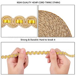 Nylon Braided Lace Ribbon&nbsp;SRIB-WH0006-25C