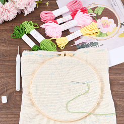 DIY Punch Needle Embroidery Starter Kits for Beginners&nbsp;DIY-WH20013-88B