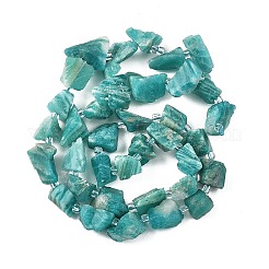 Raw Rough Natural Amazonite Beads Strands&nbsp;G-D101-A07