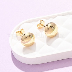 Brass Stud Earrings for Women&nbsp;KK-CBACC01-08G