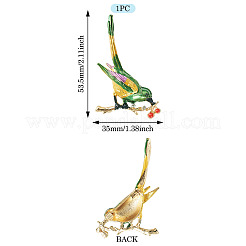 Magpie Bird Enamel Pins&nbsp;JEWB-TADJ0001-04B