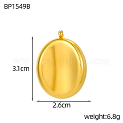 304 Stainless Steel Pendants&nbsp;STAS-OY002-62G