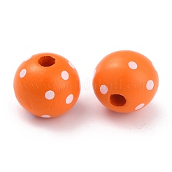 Dyed Natural Wooden Beads&nbsp;WOOD-O005-01H
