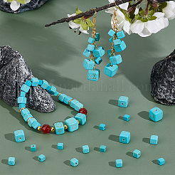 318Pcs Synthetic Turquoise Beads Strands&nbsp;G-PH0002-70