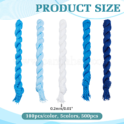 5 Bundles 5 Colors Cotton Embroidery Thread&nbsp;DIY-ME0003-33