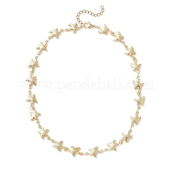 Ocean 304 Stainless Steel Starfish Link Chain Necklaces for Women&nbsp;NJEW-JN05921