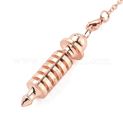Brass Dowsing Pendulum Big Pointed Bullet Pendants&nbsp;KK-H491-09RG