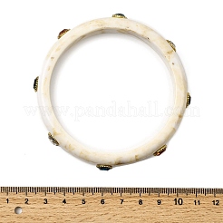 Resin Bangles for Women&nbsp;BJEW-P357-04G