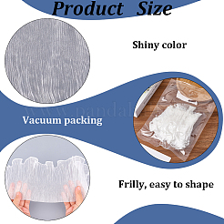 10 Yards Lucency Polyester Pleated Lace Trim&nbsp;OCOR-GF0004-73