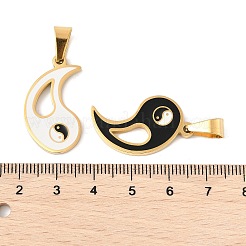 304 Stainless Steel Split Pendants&nbsp;STAS-G195-08G