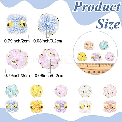 5Pcs 5 Colors Handmade Polymer Clay Beads&nbsp;CLAY-YW0002-69