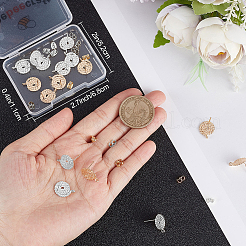 20Pcs Brass Stud Earring Findings&nbsp;KK-BBC0027-62