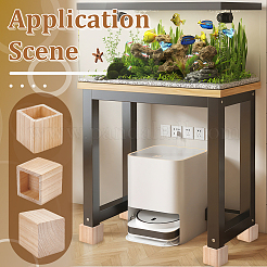 Square Wood Furniture Legs&nbsp;AJEW-WH0661-19A