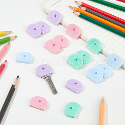 80Pcs 4 Colors Silicone Nonslip Waterproof Reusable Key Sleeve&nbsp;AJEW-FH0008-71