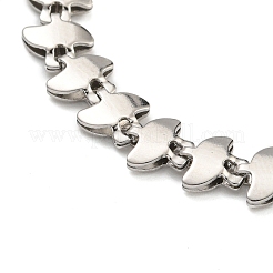 304 Stainless Steel Link Chain Bracelets for Women&nbsp;BJEW-S153-12P