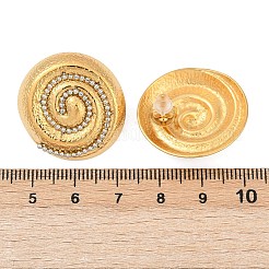 304 Stainless Steel Vortex Spiral Stud Earrings&nbsp;EJEW-C143-02G