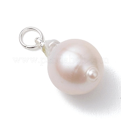 Natural Baroque Pearl Keshi Pearl Pendants&nbsp;PALLOY-JF05005