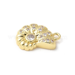 Brass Micro Pave Cubic Zirconia Pendants&nbsp;KK-P290-48G