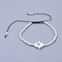 Adjustable Nylon Thread Braided Beads Bracelets&nbsp;BJEW-JB04370