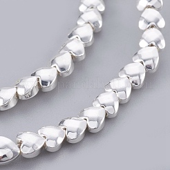 Electroplated Non-magnetic Synthetic Hematite Bead Strand&nbsp;G-E498-10A-02