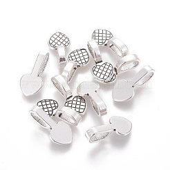 Alloy Glue-on Flat Bails&nbsp;PALLOY-A20070-AS-FF