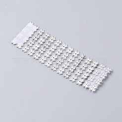 Plastic Rhinestone with Polyester Napkin Holder Adornment&nbsp;AJEW-WH0183-13A