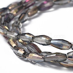 Electroplated Glass Beads Strands&nbsp;EGLA-H100-HP03