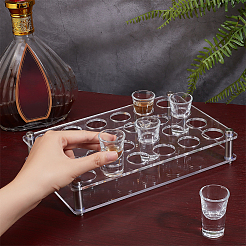 24-Hole Acrylic Beer Cup Holder&nbsp;ODIS-WH0099-10A-02